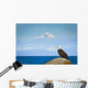 Bald Eagle Perched Rock Wall Decal