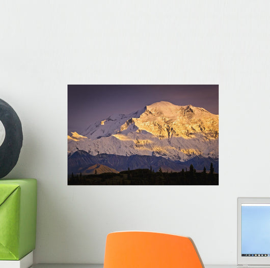 Sunset Glow Mt McKinley Wall Decal Design 2