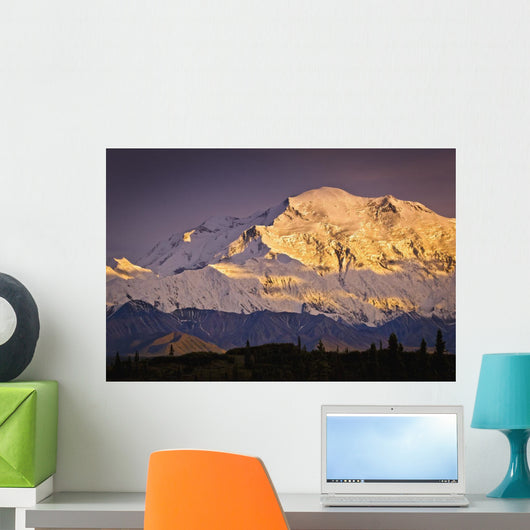 Sunset Glow Mt McKinley Wall Decal Design 2