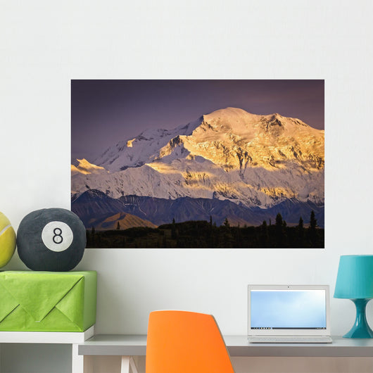 Sunset Glow Mt McKinley Wall Decal Design 2