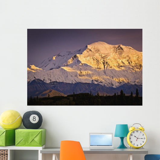 Sunset Glow Mt McKinley Wall Decal Design 2