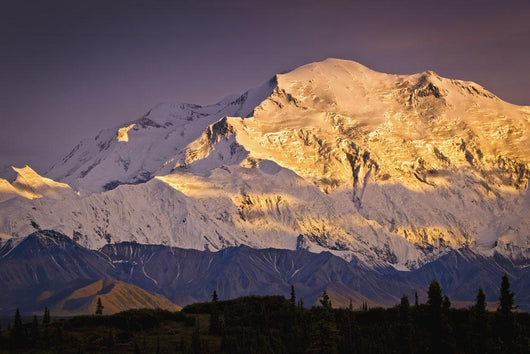Sunset Glow Mt McKinley Wall Decal Design 2