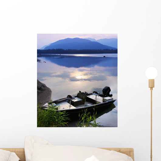 Boat Moored Peg Leg Wall Decal