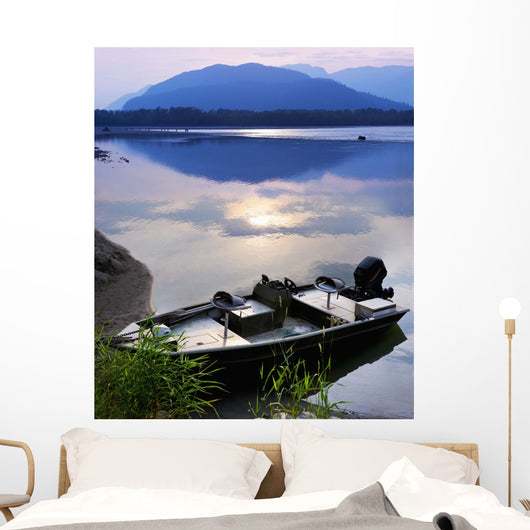 Boat Moored Peg Leg Wall Decal