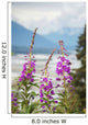 Fireweed with Alaskan Susitna Wall Decal Design 1