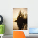 Sunset Trees Reflected Chena Wall Decal