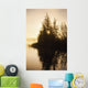 Sunset Trees Reflected Chena Wall Decal