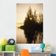 Sunset Trees Reflected Chena Wall Decal