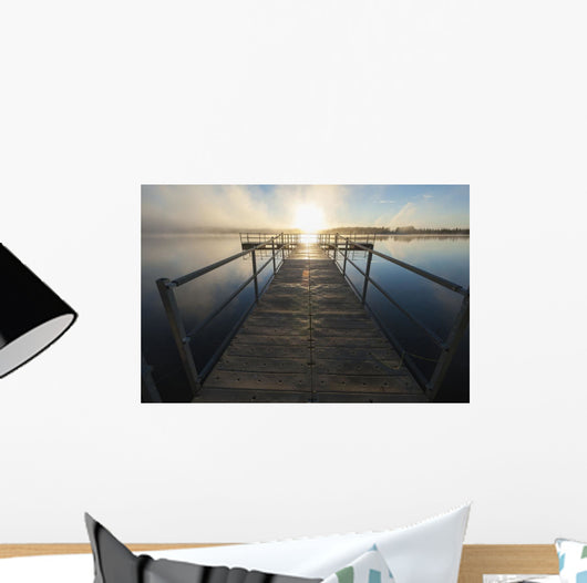Sunset over Pier Chena Wall Decal