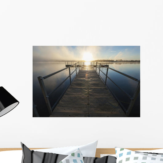 Sunset over Pier Chena Wall Decal