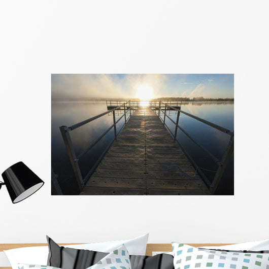 Sunset over Pier Chena Wall Decal