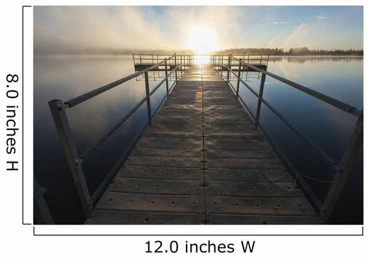 Sunset over Pier Chena Wall Decal