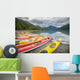 Kayaks Row Shore Eklutna Wall Decal