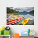 Kayaks Row Shore Eklutna Wall Decal