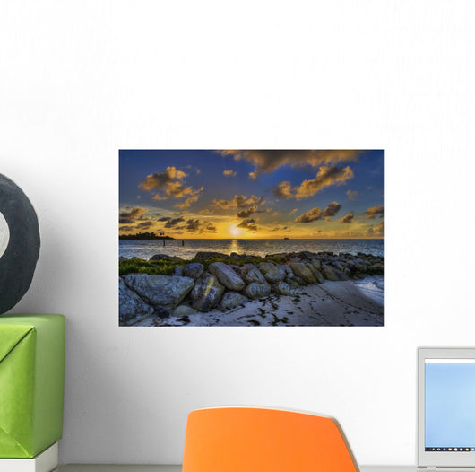 Sunset over Dickenson Bay Wall Decal Design 3