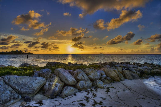 Sunset over Dickenson Bay Wall Decal Design 3