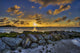 Sunset over Dickenson Bay Wall Decal Design 3