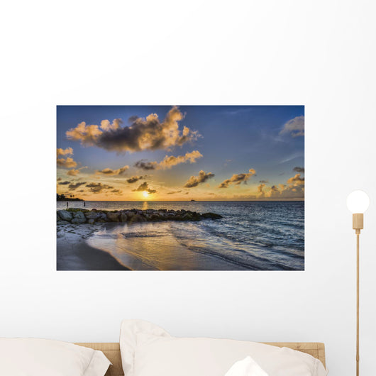 Sunset over Dickenson Bay Wall Decal Design 2