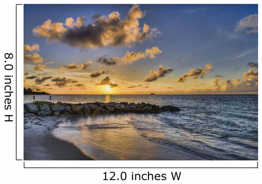 Sunset over Dickenson Bay Wall Decal Design 2