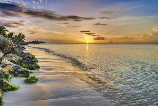 Sunset over Dickenson Bay Wall Decal Design 1