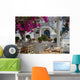 Bougainvillea Growing around Taverna Wall Decal