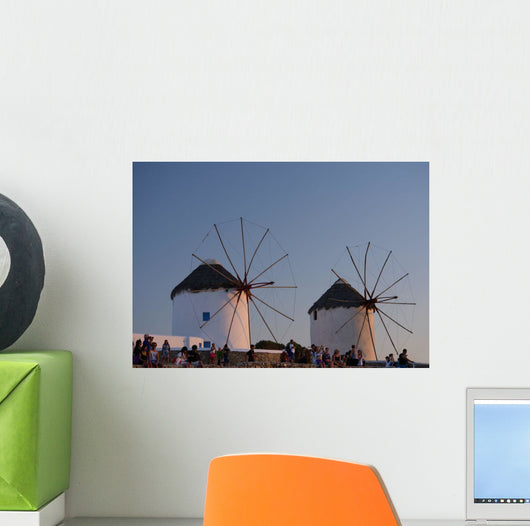 People Watching Sunset beneath Wall Decal