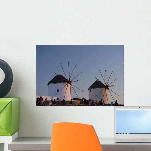 People Watching Sunset beneath Wall Decal