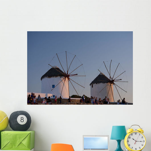 People Watching Sunset beneath Wall Decal