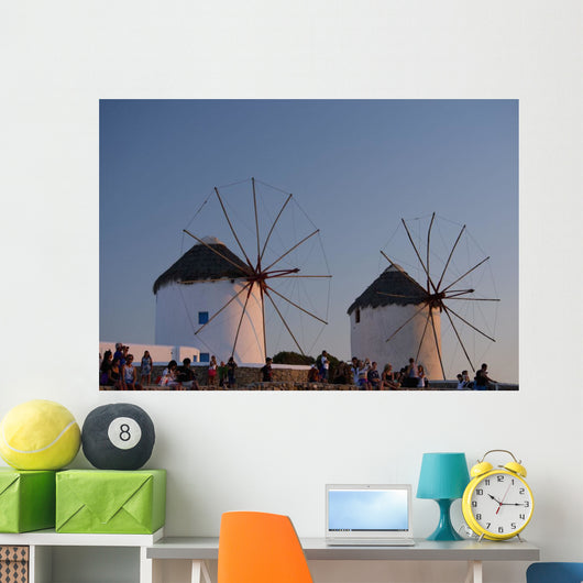 People Watching Sunset beneath Wall Decal
