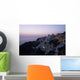 Aerial Oia and Windmill Wall Decal