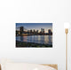 Manhattan Skyline Twilight with Wall Decal
