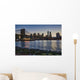 Manhattan Skyline Twilight with Wall Decal