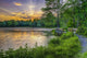 Lakeside Sunset Wall Decal