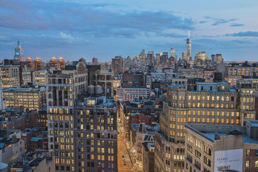 Lower Manhattan Twilight Wall Decal
