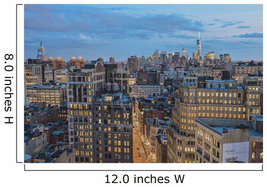 Lower Manhattan Twilight Wall Decal
