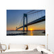 Verrazano-narrows Bridge Sunset Brooklyn Wall Decal