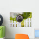 Hat Hanging Post White Wall Decal