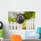 Hat Hanging Post White Wall Decal