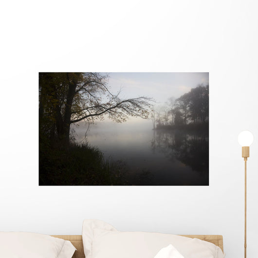 Dawn Pond Autumn Wall Decal