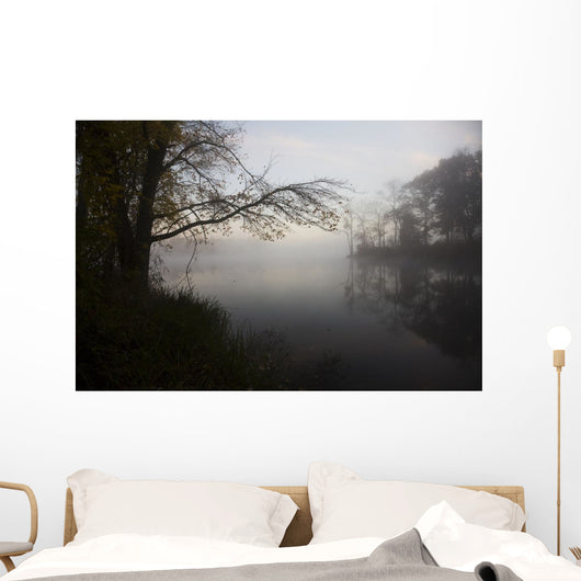 Dawn Pond Autumn Wall Decal