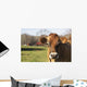 Jersey Cows Autumn Pasture Wall Decal Design 1