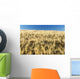 Golden Barley Field with Wall Decal Design 2