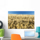 Golden Barley Field with Wall Decal Design 2