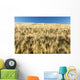Golden Barley Field with Wall Decal Design 2