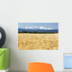 Golden Barley Field with Wall Decal Design 1