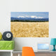 Golden Barley Field with Wall Decal Design 1