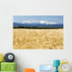 Golden Barley Field with Wall Decal Design 1