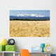 Golden Barley Field with Wall Decal Design 1
