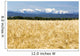 Golden Barley Field with Wall Decal Design 1
