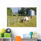 White and Brown Horse Wall Decal